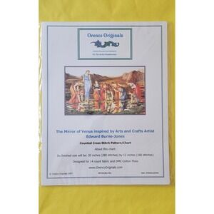 Orenco Originals Mirror of Venus Edward Burne-Jones Cross Stitch Pattern Chart